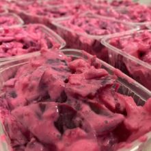 rote Beete Salat mit Meerrettichsahne