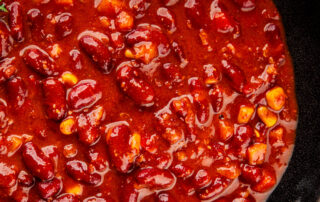 Chile con carne Teller Bohne