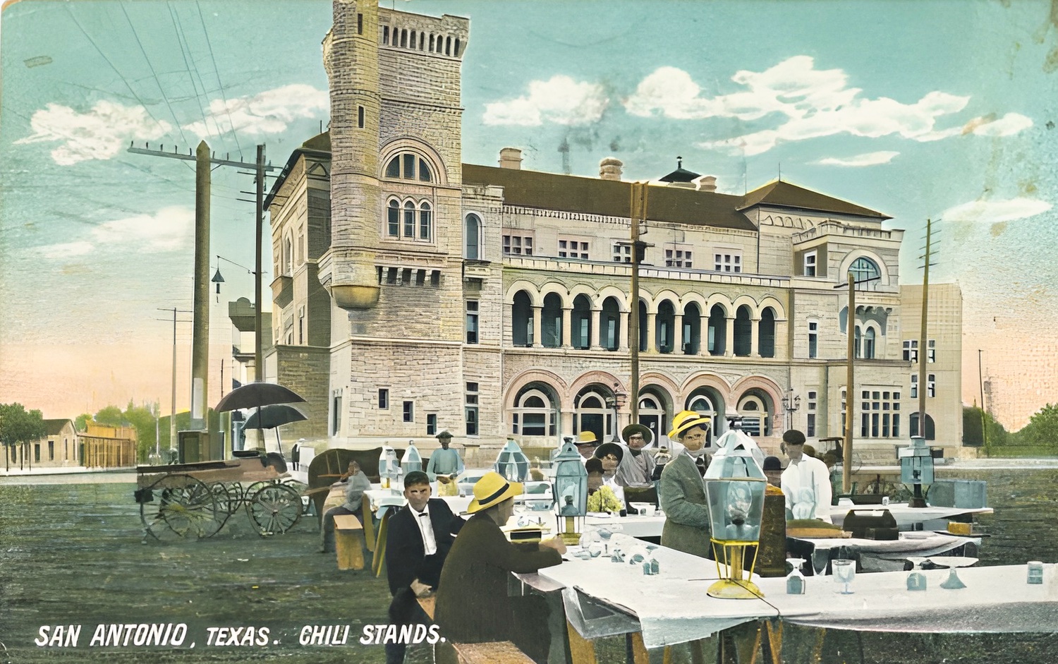 San Antonio, Texas. Chili Stands